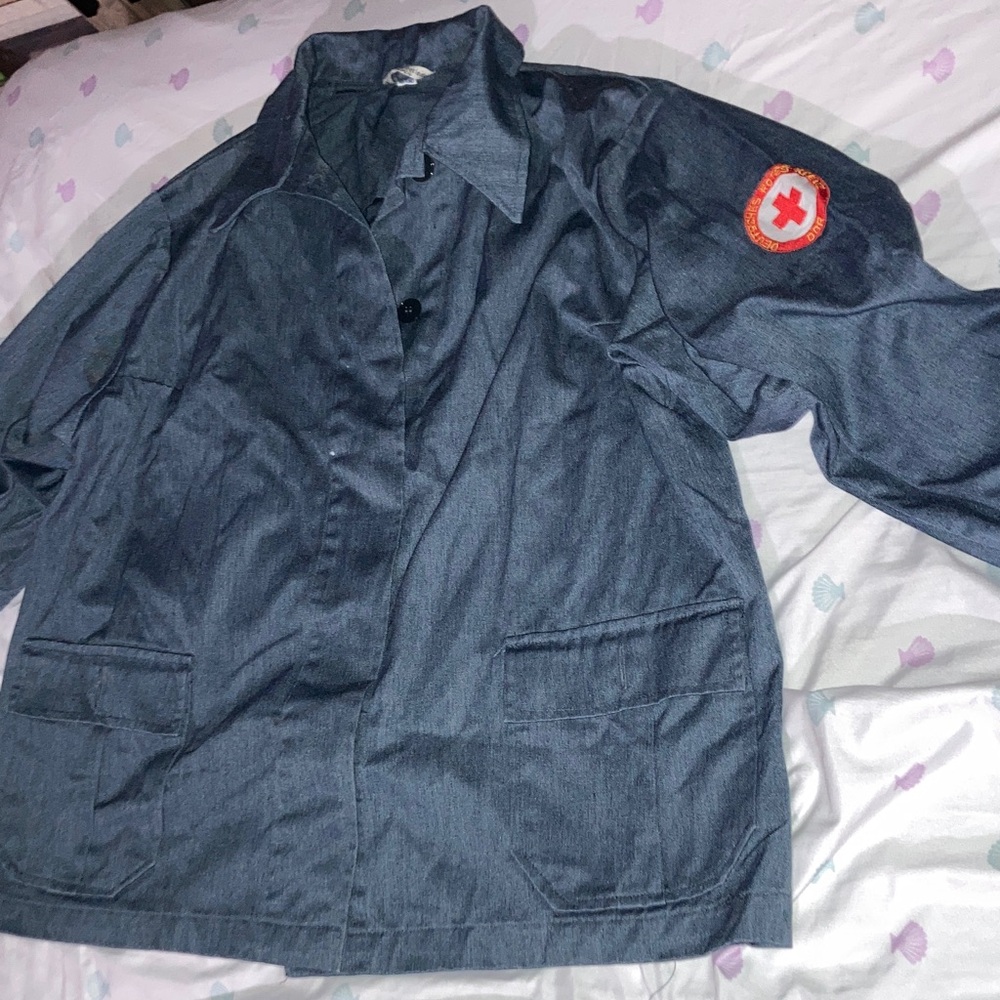 Deutsches Denim Jacket with Red Cross Patch